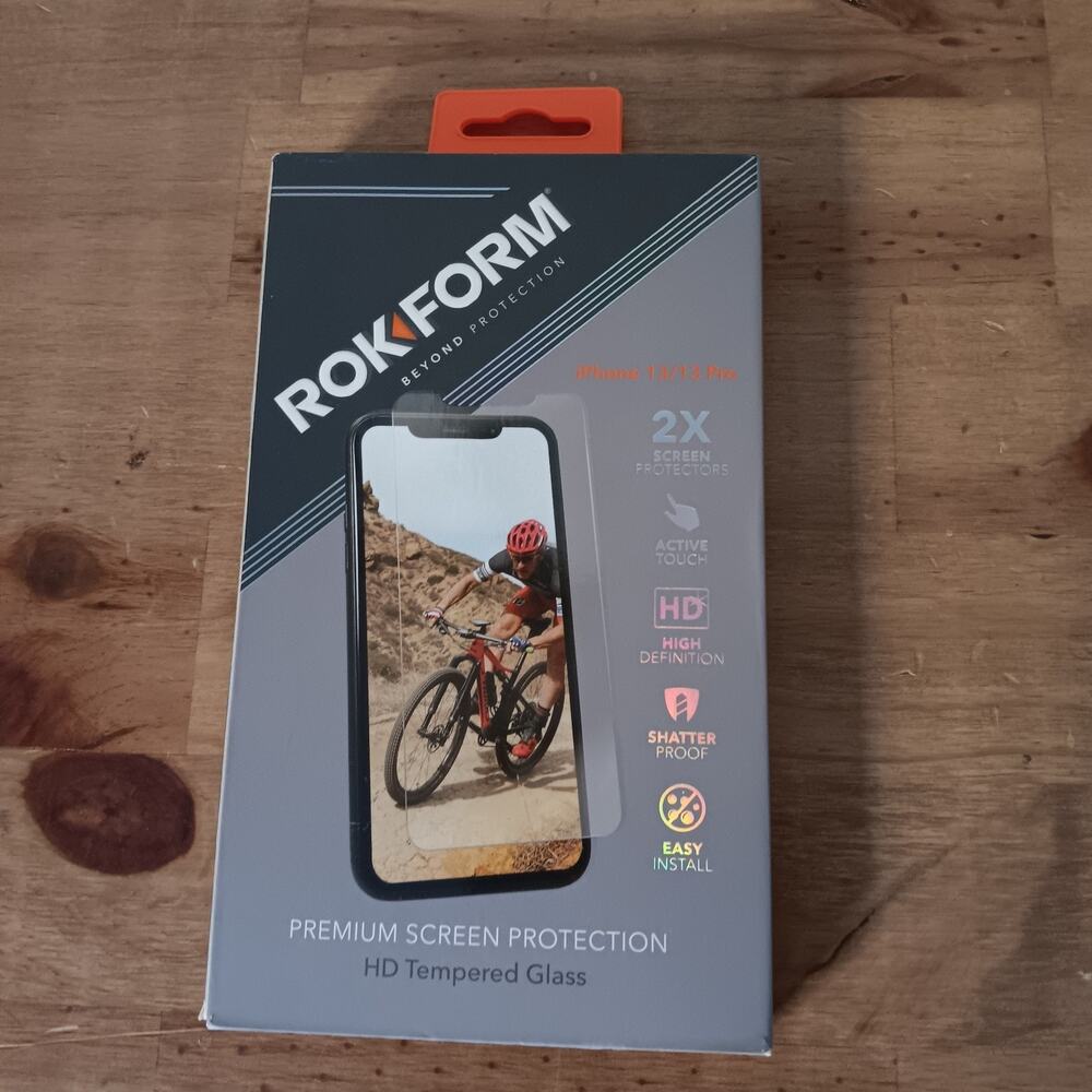 Rokform iPhone 13/13 Pro Premium Screen Protection HD Tempered Glass New